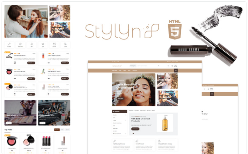 Stylyn - Cosmetic And Beauty Shop HTML Website Template 1.0 1 Stylyn Cosmetic And Beauty Shop HTML Website Template