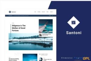 Santoni Blog Magazine Elementor Template Kit