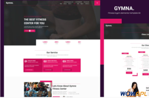 Gymna Fitness Gym Elementor Template Kit