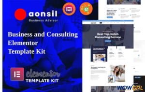 Aonsil Business Consulting Elementor Template Kit