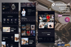 Suissland Watch Shop Elementor Template Kit