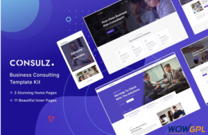 Consulz Consulting Company Elementor Template Kit