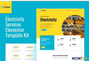 Cabel Electricity Services Elementor Template Kit