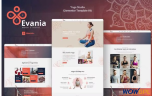 Evania Yoga Studio Elementor Template Kit