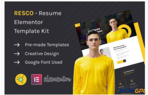 Resco Resume Elementor Template Kit