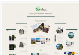 Sayahat Travel Agency Elementor Template kit