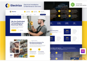 Electriza – Electrical Installation Maintenance Services Elementor Template Kit