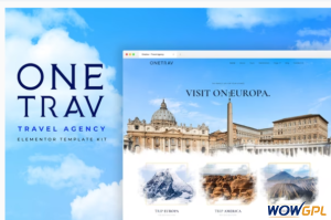 Onetrav Travel Agency Elementor Template Kit