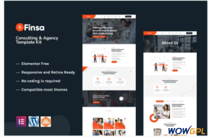Finsa Consulting Agency Elementor Template Kit