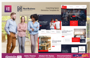 Next Business Coworking Space Elementor Template Kit