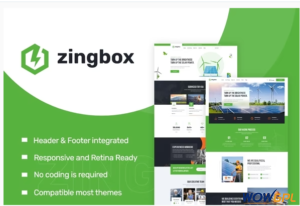 Zingbox – Wind Solar Energy Elementor Template Kit