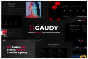 Gaudy – Dark Digital Agency Elementor Template Kit