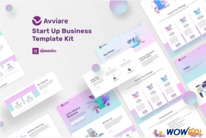 Avviare Start Up Business Elementor Template Kit