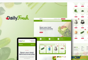 DailyFresh Grocery Store Elementor Template Kit