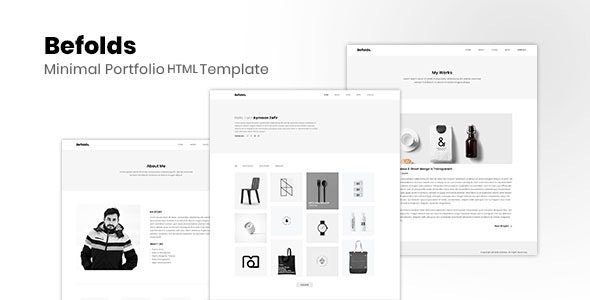 Befolds Minimal Portfolio Templatedownload