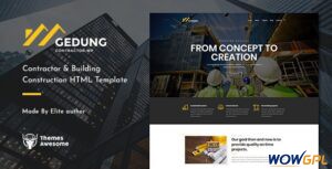 gedung feature themeforest html. large preview