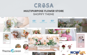 Crosa Multi Purpose Shopify Theme for Flower Store