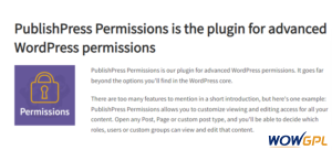 PublishPress – Permissions Pro