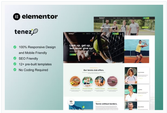 Tenez - Tennis School & Club Elementor Template Kit 1 21