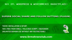 Superb Social Share and Follow Buttons