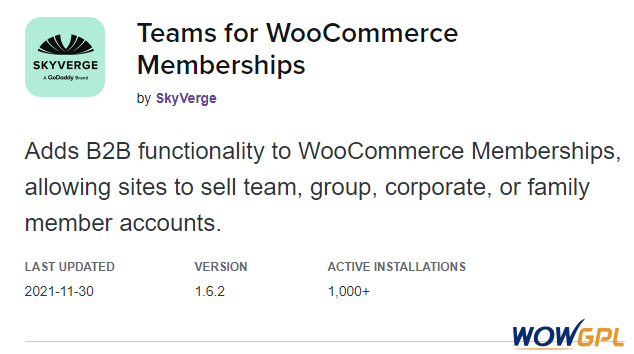 Teams for WooCommerce Memberships