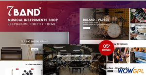 7Band Musical Instruments Shop Shopify Theme