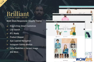 Brilliant Multi Store Responsive Shopify Theme