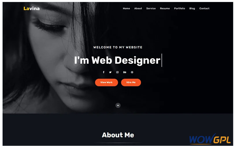 Lavina - Personal Portfolio Landing Page Template 1 36 4