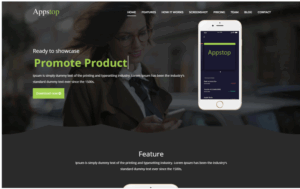 Appstop - apps Landing Page Template