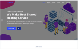 Alim - Web Hosting Bootstrap Landing Page Template