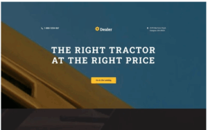 Car Dealer Responsive Landing Page Template