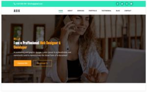 Asik - Personal Portfolio Bootstrap5 Landing Page Template