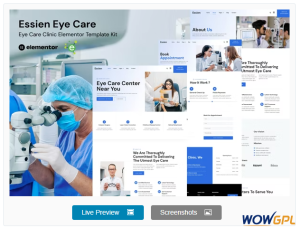 Essien – Eye Care Clinic Elementor Template Kit