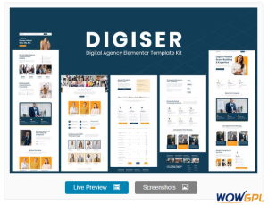 Digiser – Digital Agency Elementor Template Kit