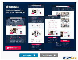 Consultanc – Business Consulting Elementor Template Kit