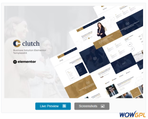 Clutch – Business Solution Elementor Template Kit