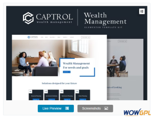 Captrol – Wealth Management Elementor Template Kit