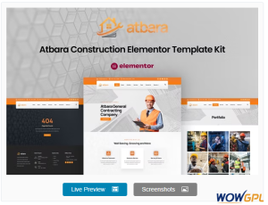Atbara – Construction Elementor Template Kit