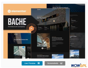 Bache – Architecture Company Elementor Template Kit
