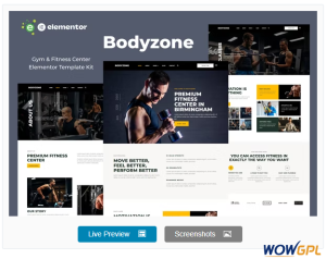 Bodyzone – Gym and Fitness Center Elementor Template Kit