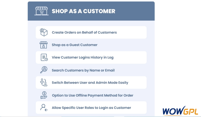 Shop as a Customer for WooCommerce