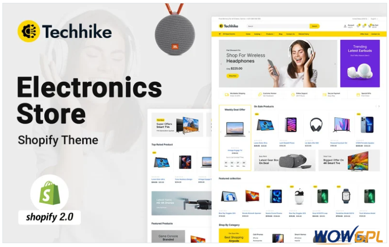 Techhike - Multipurpose Electronics Store Shopify Theme