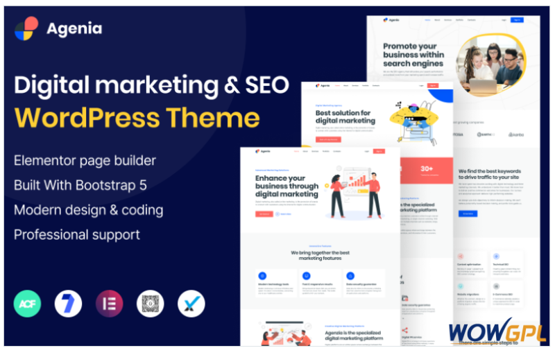 Agenia - SEO and Digital Marketing Agency WordPress Theme