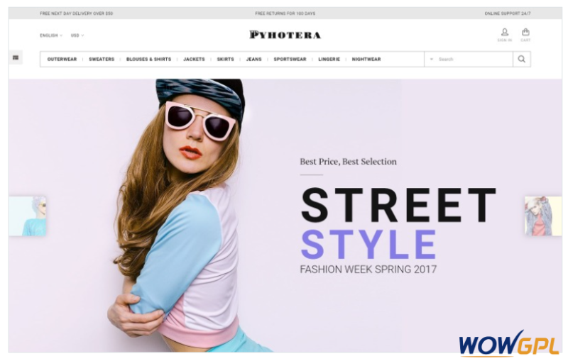 Pyhotera PrestaShop Theme
