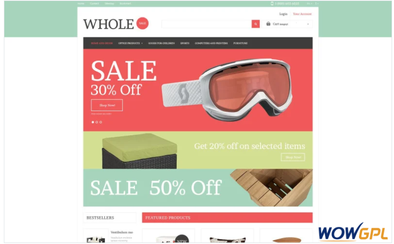 Wholesale Online PrestaShop Theme