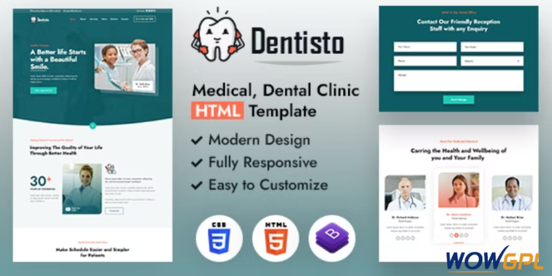 Dentisto HTML Template