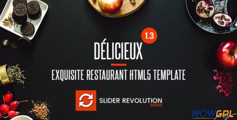 Delicieux Exquisite Restaurant HTML5 Template
