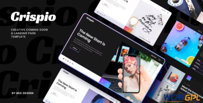 Crispio Coming Soon and Landing Page Template