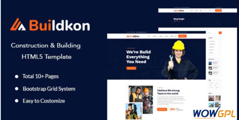 Buildkon - Construction & Building HTML5 Template