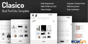 Clasico - Minimal Portfolio HTML Template
